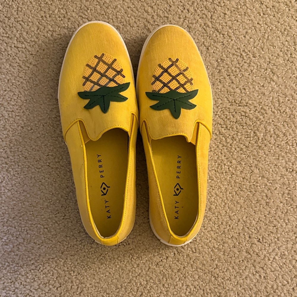 Katy Perry Collections Girls Yellow Pineapple Slip-On Sneakers